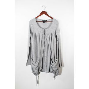 Thomas Wylde Medium Grey Cashmere Knit Cardigan